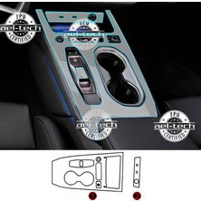 Ael-Tech Audi A6 Uyumlu Vites Etrafı Piano Black Konsol Tpu Koruyucu 2li Set 2025-2026