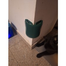 Print Zone Kedi Köpek Köşe Kaşıyıcı ve Tüy Toplayıcı Tarak - Evcil Hayvan Masaj Aleti (Çift Taraflı Bant)
