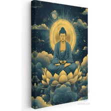 Artarilion Kanvas Duvar Tablosu Buddha 16 Yüksek Kalite Salon Ofis Dekorasyon Tablo