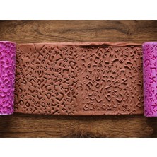 Atölye Dekupaj Model 143 - Deboss & Emboss İkili Set - Polimer Kil Seramik Çamuru Doku Oklavası
