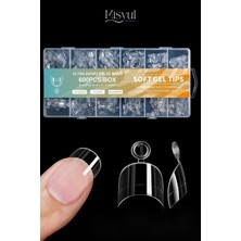 Ocean Soft Jel Tips Ultra Short Badem/oval/küt French Uyumlu Kısa Tips 600'LÜ Set