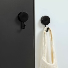 PremiumPort 5'li Siyah Kendinden Yapışkanlı Duvar Askısı, Çok Amaçlı Kanca Seti