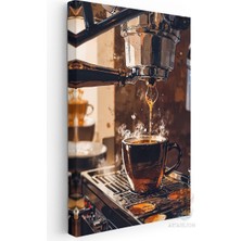 Artarilion Kanvas Duvar Tablosu Espresso Kahve Yüksek Kalite Salon Ofis Dekorasyon Tablo