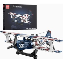 Mould King 24066 Yarış Uçağı 540 Parça Çift Kanatlı Yapı Seti