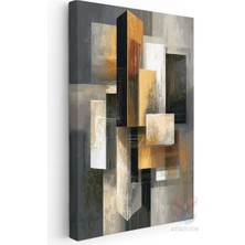 Artarilion Kanvas Duvar Tablosu Modern Geometrik Yüksek Kalite Salon Ofis Dekorasyon Tablo