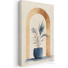 Artarilion Kanvas Duvar Tablosu Boho Vazoda Cicekler 5 Yüksek Kalite Salon Ofis Dekorasyon Tablo