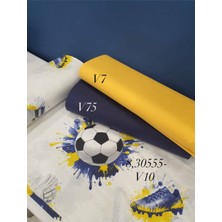 240 En Pamuk Futbol Desenli Nevresimlik Kumaş Paketi