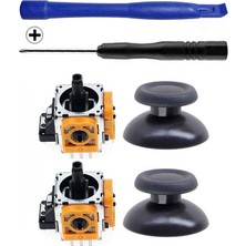 Pop Konsol PS4 Analog Motor ve Topuz 2+2 Tornavida Ayırıcı Set Playstation 4 Kol Tamir Seti Yedek Parça