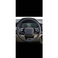 Glassmax Skoda Karoq Kodiaq Dijital Gösterge Ekran Koruyucu - Kırılmaz Şeffaf Nano Teknoloji