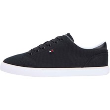 Tommy Hilfiger Tommy Hılfıger Kadın Marka Logolu Günlük Kullanıma Uygun Siyah Sneaker FW0FW09102 Bds