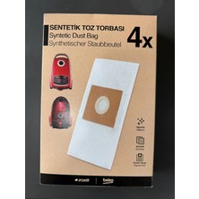 Arçelik  Elektrikli Süpürge Toz Torbası -ORJİNAL- S 4540 T / 2540 T / 6986 B / 5986 B / S 4240 / S 4250
