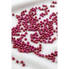 5 mm Cam Inci Bordo Boncuk Aksesuar Takı Malzemesi (30 gr 160 Adet)