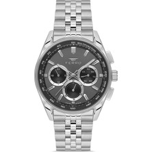 Ferro FM11749A-A Quartz Çelik Gri Siyah Kadran 44 mm Erkek Kol Saati