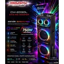Ceremony Audio | Profesyonel Portatif Bluetooth Hoparlör | Tws | 750W Rms | 1 Ad. Uhf Mik | Özel Tasarım