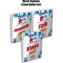 Murat Yayınları 2026 Yeni Baskı 9.sınıf Matematik - Fizik - Kimya Öğrencim Defteri | 3'lü Set
