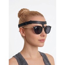 Burun Ameliyatı Sonrası Gözlük Tutucu Buruna Baskı Yapmaz Nazalift Siyah Deri Kadın