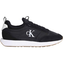Calvin Klein Calvın Kleın Kadın Marka Logolu Günlük Kullanıma Uygun Siyah-Beyaz Sneaker YW0YW02060 0gm