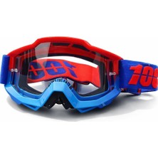%100 Accuri C18 Kırmızı Mavi Goggle