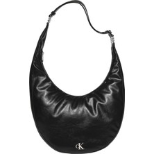 Calvin Klein Calvın Kleın  Marka Logolu Günlük Kullanıma Uygun Siyah El Çantası LV04F3446G Ub1