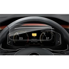 Glassmax Vw Polo 2021-2024 Dijital Gösterge Ekran Koruyucu - Kırılmaz Şeffaf Nano Teknoloji