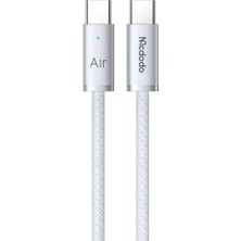 Mcdodo CA-7083  Cab Luma Serisi USB-C to USB-C 240W Ultra Hızlı Şarj Kablosu 1.8m Beyaz
