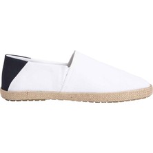 Tommy Hilfiger Tommy Hılfıger Erkek Marka Logolu Günlük Kullanıma Uygun 1beyaz Espadril FM0FM05792 Ybs