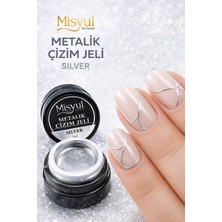 Misyul Metalic Painting Gel Metalik Tırnak Süsleme, Çizim Jeli 5ml
