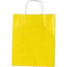 MSB Ambalaj Sarı Kraft Çanta Büyük Boy 31X12X41 cm 25 Adet