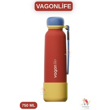 Vagonlife 750 ml Canlı Renkler Bilek Askılı Paslanmaz Çelik Termos