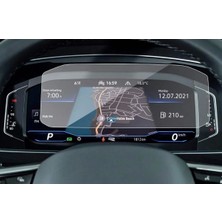 Glassmax Vw Passat B8-8.5 Dijital Gösterge Ekran Koruyucu - Kırılmaz Şeffaf Nano Teknoloji