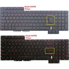 Retro Asus GX700VO-VS74K Klavye Işıklı V1 (Büyük Enter)