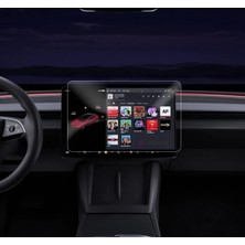 Glassmax Tesla Model Y Makyajlı Kasa 2025 Multimedya Ekran Koruyucu- Kırılmaz Şeffaf Nano Teknoloji