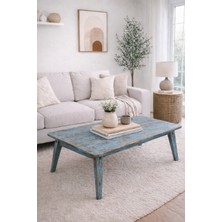 Boz Yapı Dekorasyon Wooden %100 Doğal Ahşap Orta Sehpa