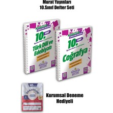 Murat Yayınları 2026 Yeni Baskı 10.sınıf Edebiyat - Coğrafya Öğrencim Defteri | 2'li Set