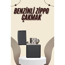 Kanonik Education Çakmak Parlak Siyah Benzinli Çakmak Cep Boy Doldurulabilir