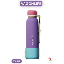 Vagonlife 750 ml Canlı Renkler Bilek Askılı Paslanmaz Çelik Termos