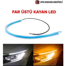 Autowise Far Üstü Kayar LED Açılış Animasyonlu Selamlamalı 60CM 2 Adet