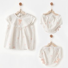 Andywawa Little Swan Love Kız Bebek Elbise Takım AC26541