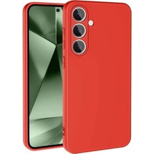 Decostyle  Galaxy S24 Fe Kılıf Nano Içi Kadife  - Kırmızı