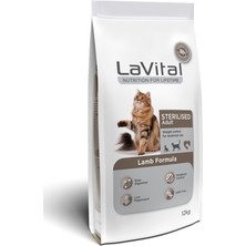 LaVital Kuzu Etli Kısırlaştırılmış Yetişkin Kedi Maması 12 kg Karışık Tat ile Besleyici İçerik
