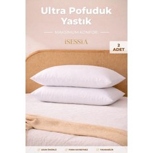 Isessia Puffy Yastık 2’li Set | Yumuşak, Dolgun, Silikon Elyaf Dolgulu | 50 x 70 Cm.