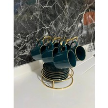 PremiumPort 6'lı Tabaklı Fincan ve Kupa Askılığı, Tezgah Üstü Düzenleyici