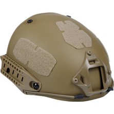 Delta Armory Airsoft Kask Helmet Fast Type Aır Flow Tan Havalandırmalı