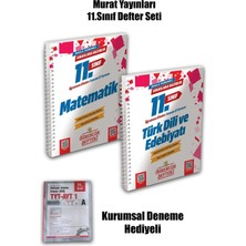 Murat Yayınları 2026 Yeni Baskı 11.sınıf Matematik - Edebiyat Öğrencim Defteri | 2'li Set