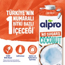 Alpro Hindistan Cevizi Sütü 1 L Vegan Laktozsuz Şekersiz Bitkisel İçerik