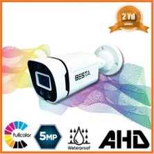River World Bullet Güvenlik Kamerası Ahd  5 Mp 4 Atom Warm LED
