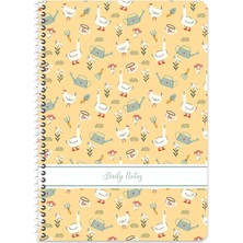 Keskin Color Keskin A4 Kareli Karton Kapak Doğa Spiralli Defter - Sarı