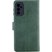  Galaxy M52 5g Kılıf Trend S Plus Kapaklı Kılıf - Yeşil