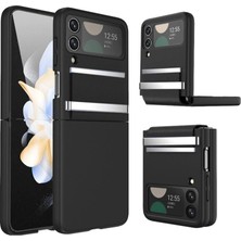 Balkan Grup  Galaxy Z Flip 3 Kılıf Belt Flip Kapak - Siyah