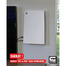 Crodle Ps5 Için Duvar Standı ve Masa Altı Montaj Standı Yerden Tasarruf Rahat Hava Akışı